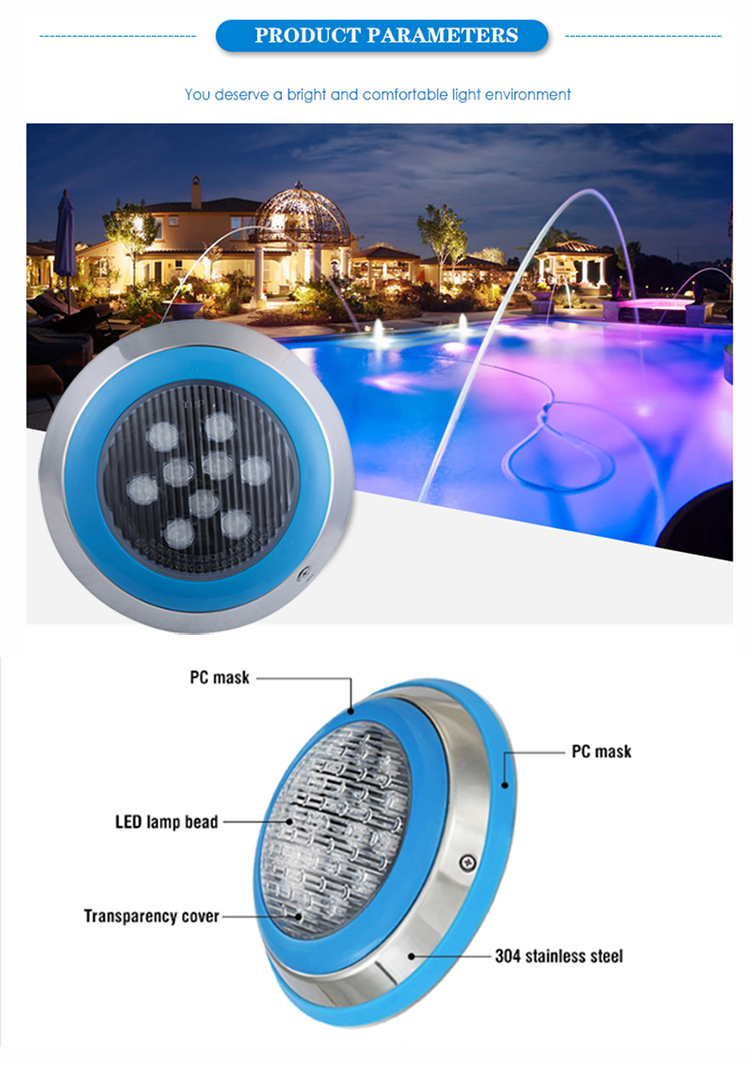 12V Underwater Light IP68 pool light