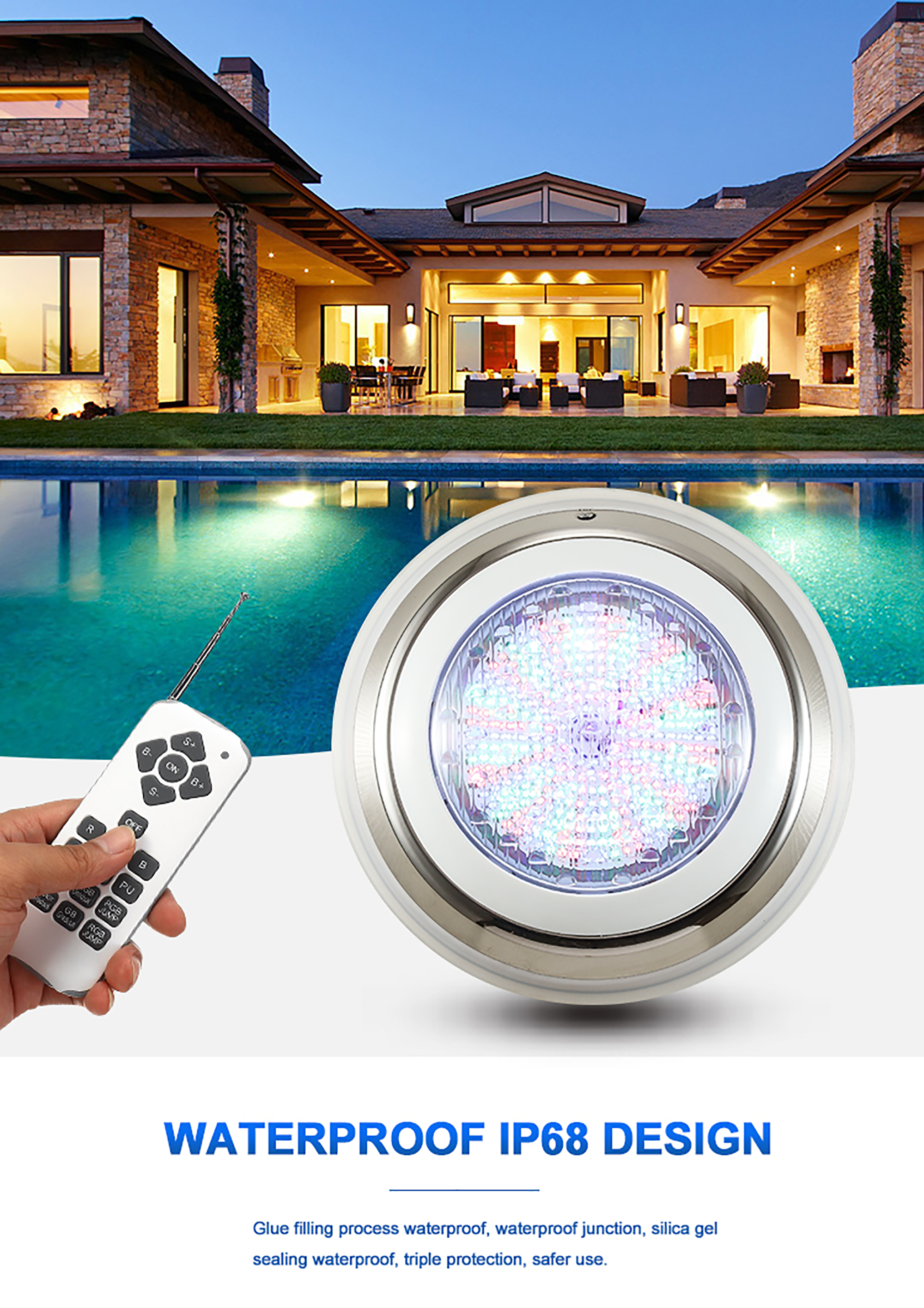 12V Underwater Light IP68 pool light