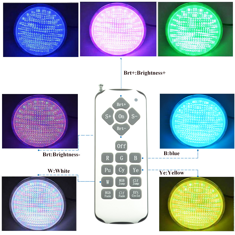 12v rgb par56 pool light