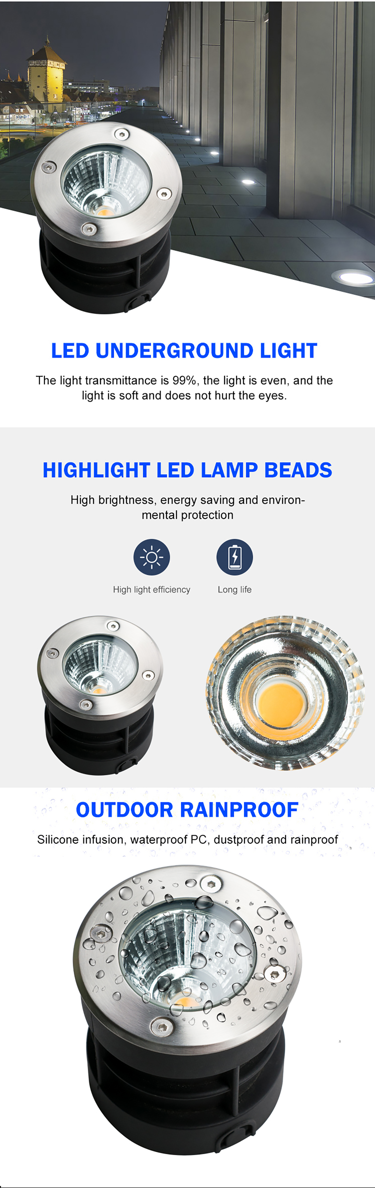 IP65 COB LED Underground Light