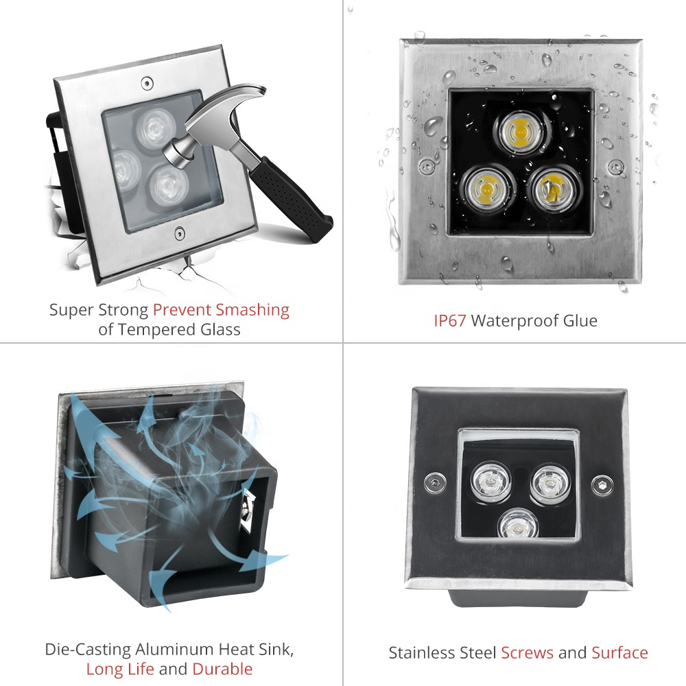 Square LED Underground Light