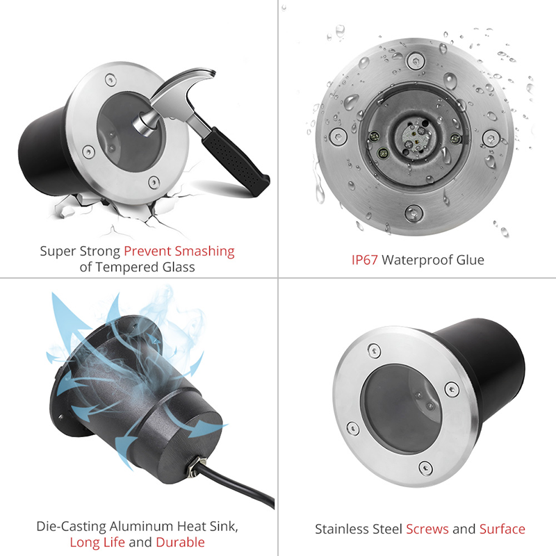 outdoor gu10 led underground light