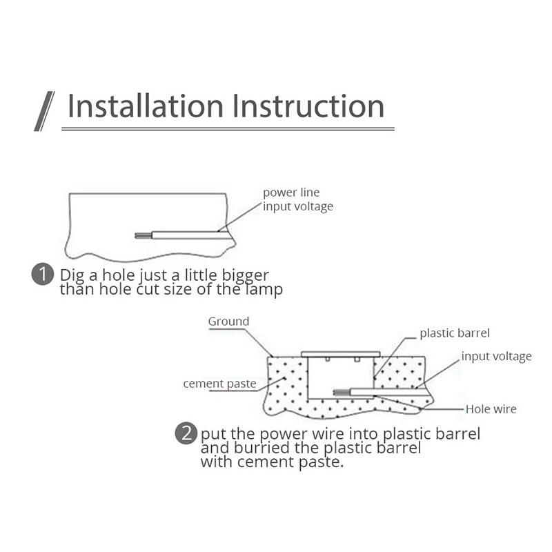 outdoor gu10 led underground light